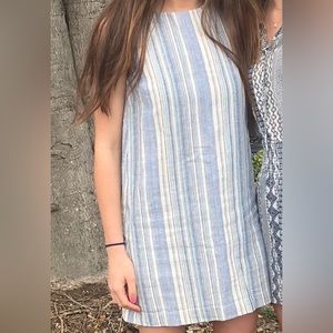 Abbeline blue striped shift dress (south moon under)